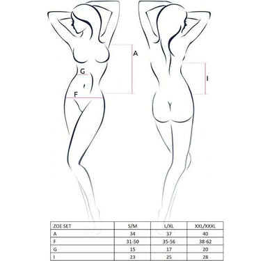 Lingerie Zoe Passion Nero: Set Seducente Top e Perizoma Elegante
